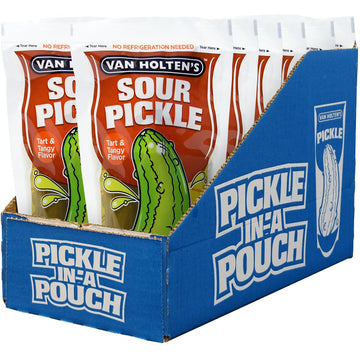 Van Holten'S Pickles - Jumbo Sour Pickle-In-A-Pouch - 12 Pack