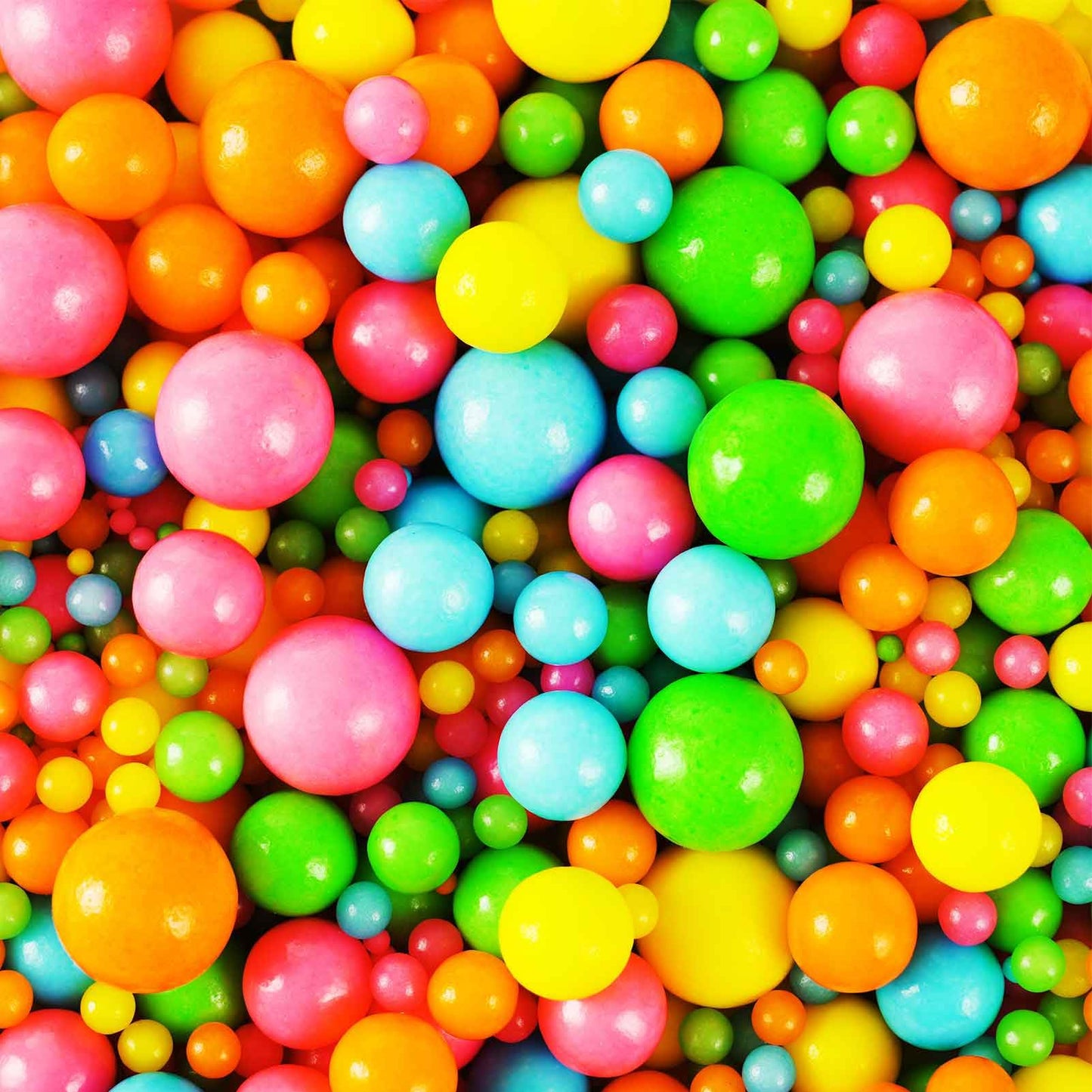 Kasvan Rainbow Pearl Sugar Sprinkles - Edible Candy Pearls 130G/4.58 Oz, Mix Size Cake Candy, Decorate Cakes, Cookies, Ice Cream
