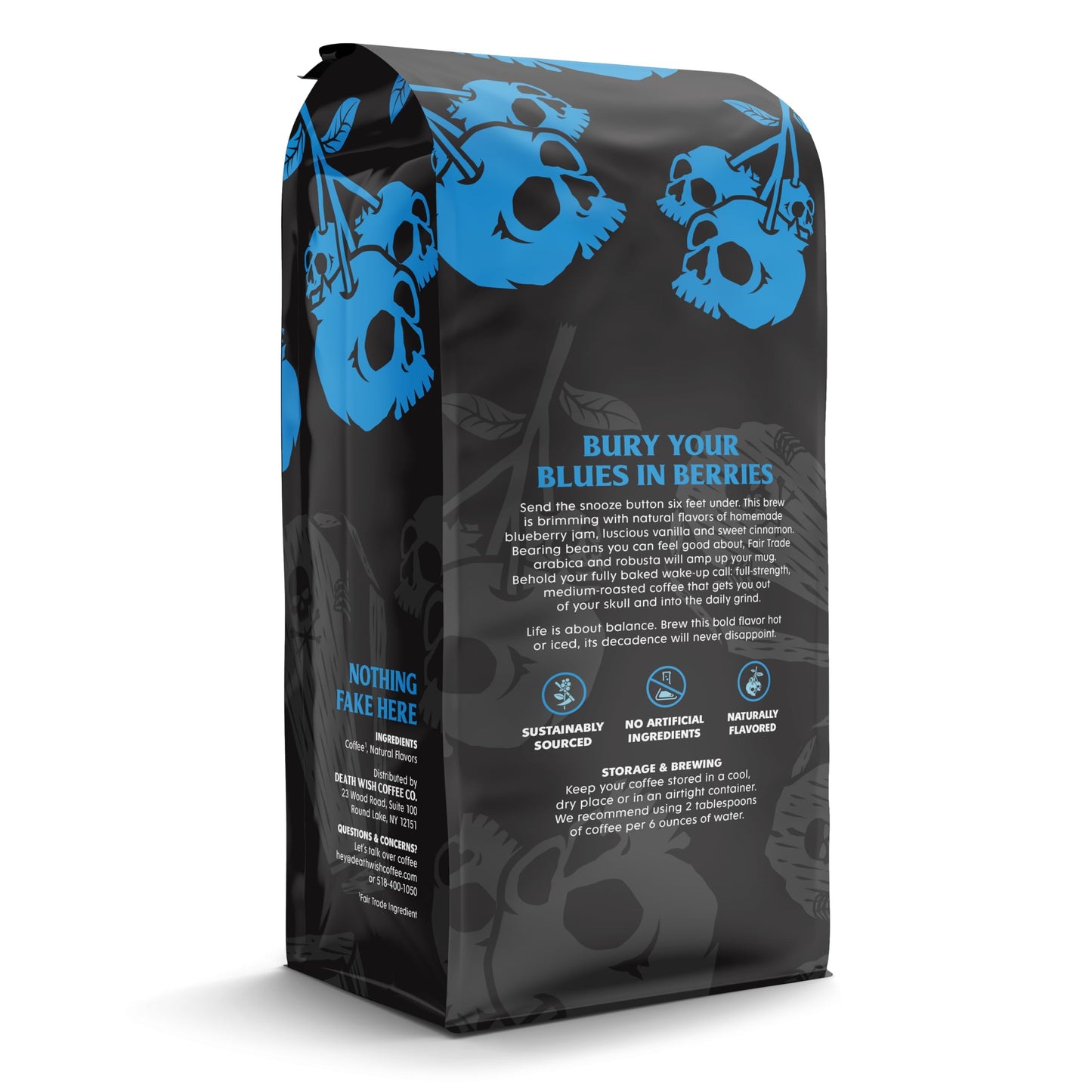 Death Wish Coffee -Ground Blue and Buried (14 ounce)