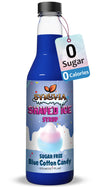 Syruvia Sugar-Free Snow Cone Syrup 12.7oz - Blue Cotton Candy - 0 Calorie Syrup For Shaved Ice  Snow Cones  Slushies  Italian Soda  Popsicles. Keto Friendly  Kosher  Dairy Free