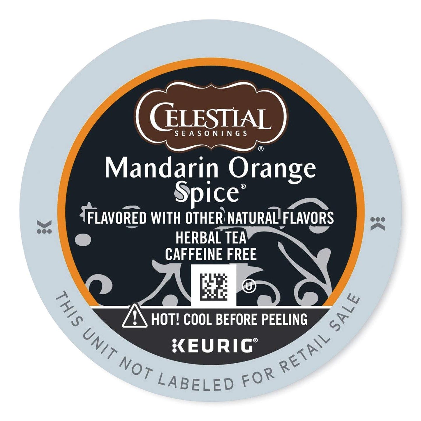 Celestial Seasonings Mandarin Orange Spice Herbal Tea K-Cup, 24 Count, Orange, Model 74-14735