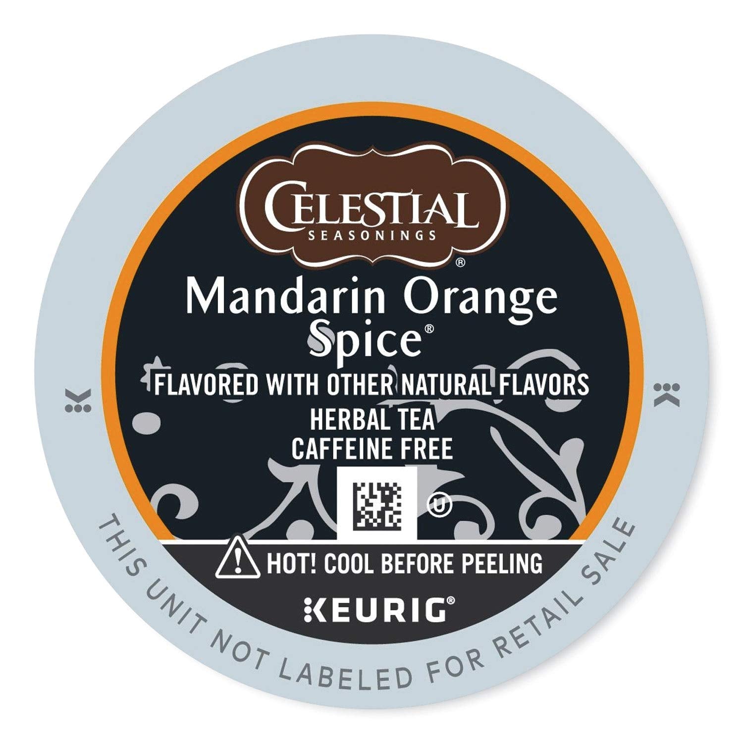 Celestial Seasonings Mandarin Orange Spice Herbal Tea K-Cup, 24 Count, Orange, Model 74-14735