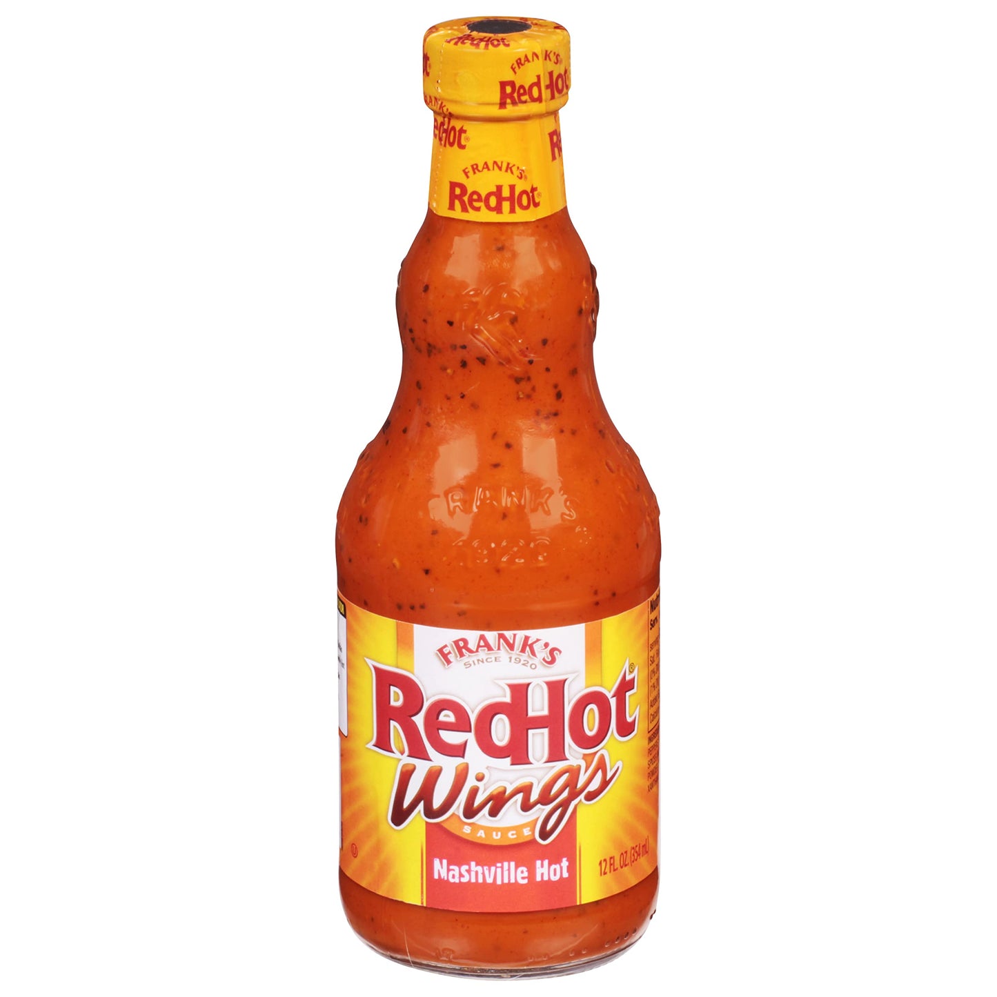 Franks RedHot Nashville Hot Wings Sauce, 12 fl oz, Pack of 1