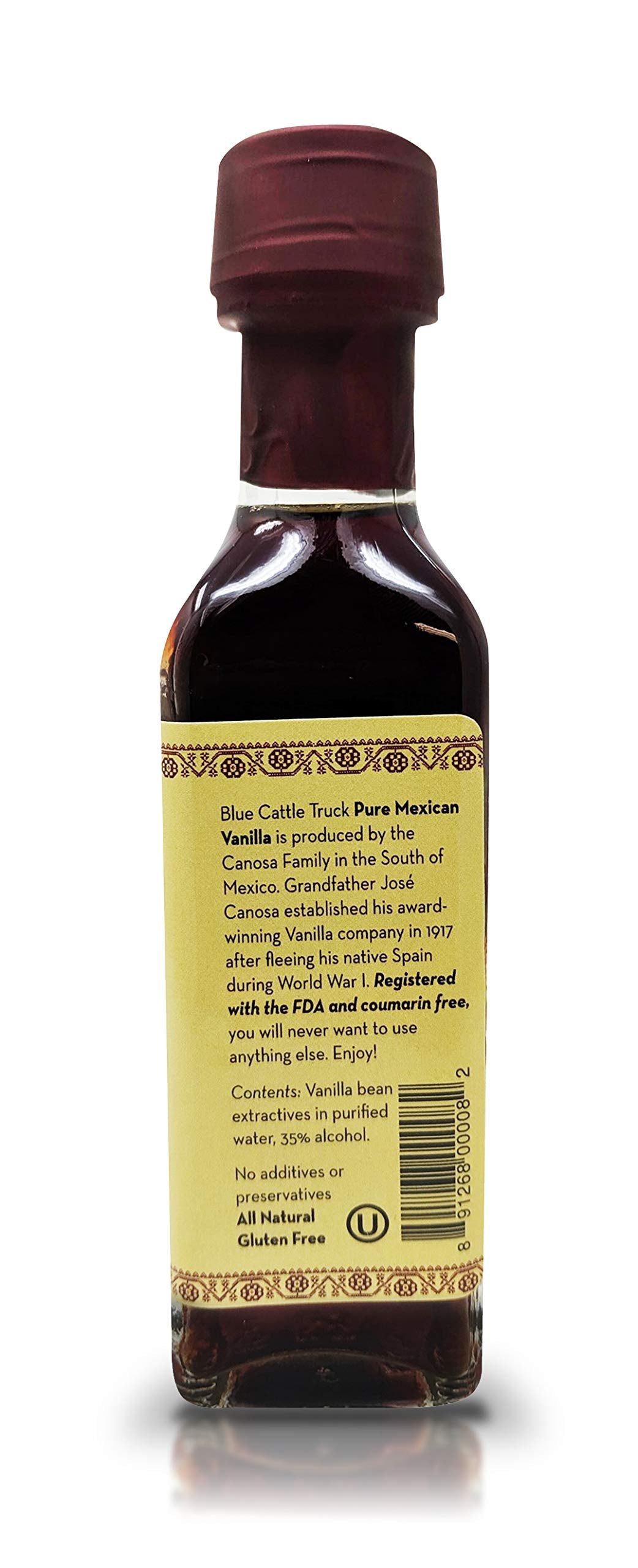 Blue Cattle Truck Trading Co. Pure Gourmet Mexican Vanilla Extract, 3.3 Ounce