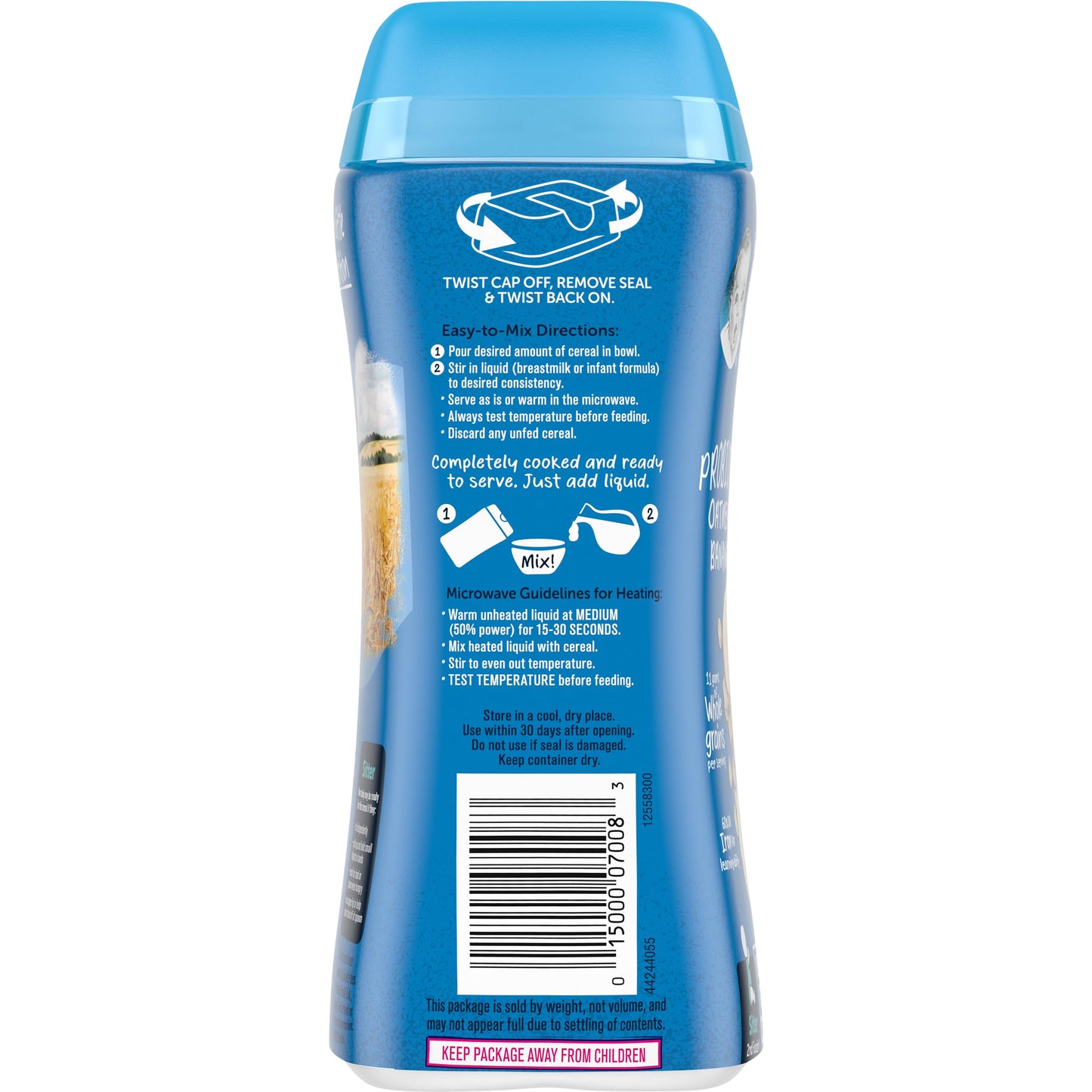 Gerber Baby Cereal 2nd Foods Probiotic, Oatmeal Banana, 8 Ounce (Pack of 6)