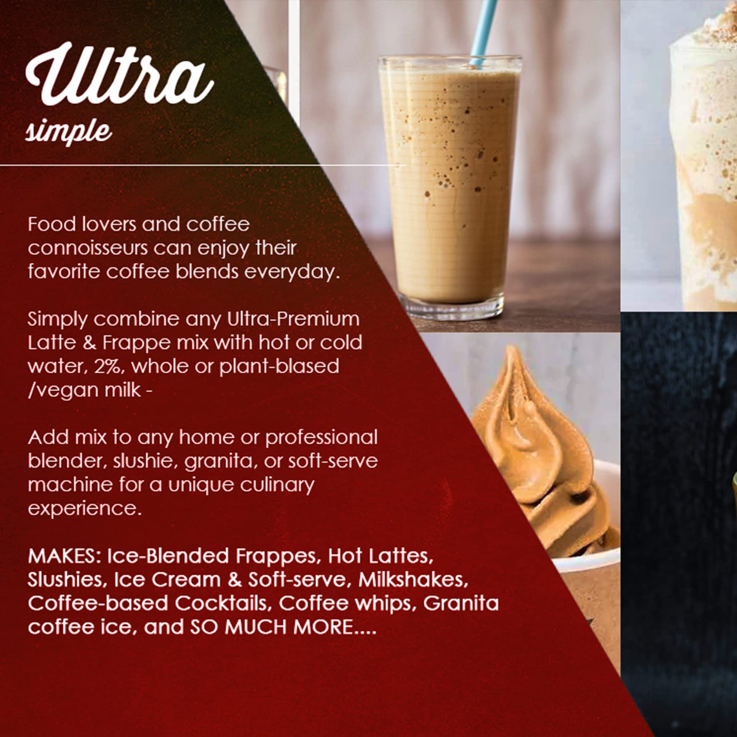 The Frozen Bean Caramel Macchiato Frappe & Latte Instant Mix (20 Sticks), Made With Arabica Coffee, Double Shot Caffeine, Low Sugar & Enhanced Ingredients, Hot, Iced, Or Blended Drinks