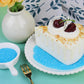 Blue Sprinkles, Light Blue Sanding Sugar Crystals, 4.6 oz Edible Sparkling Sugar for Baking Topping, Cupcakes, Cookies, Ice Crea