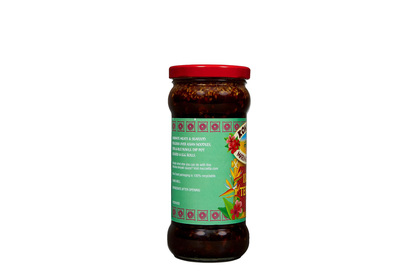Kona Coast Island Teriyaki Marinade & Grilling Sauce | Artificial Flavor & Color Free | 15 Ounce Jar (Pack Of 6)