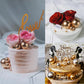 HZMM Foam Pearl Balls Cake Toppers, 25 Pcs, Gold, Model 800400, for Birthdays, Weddings, Baby Showers