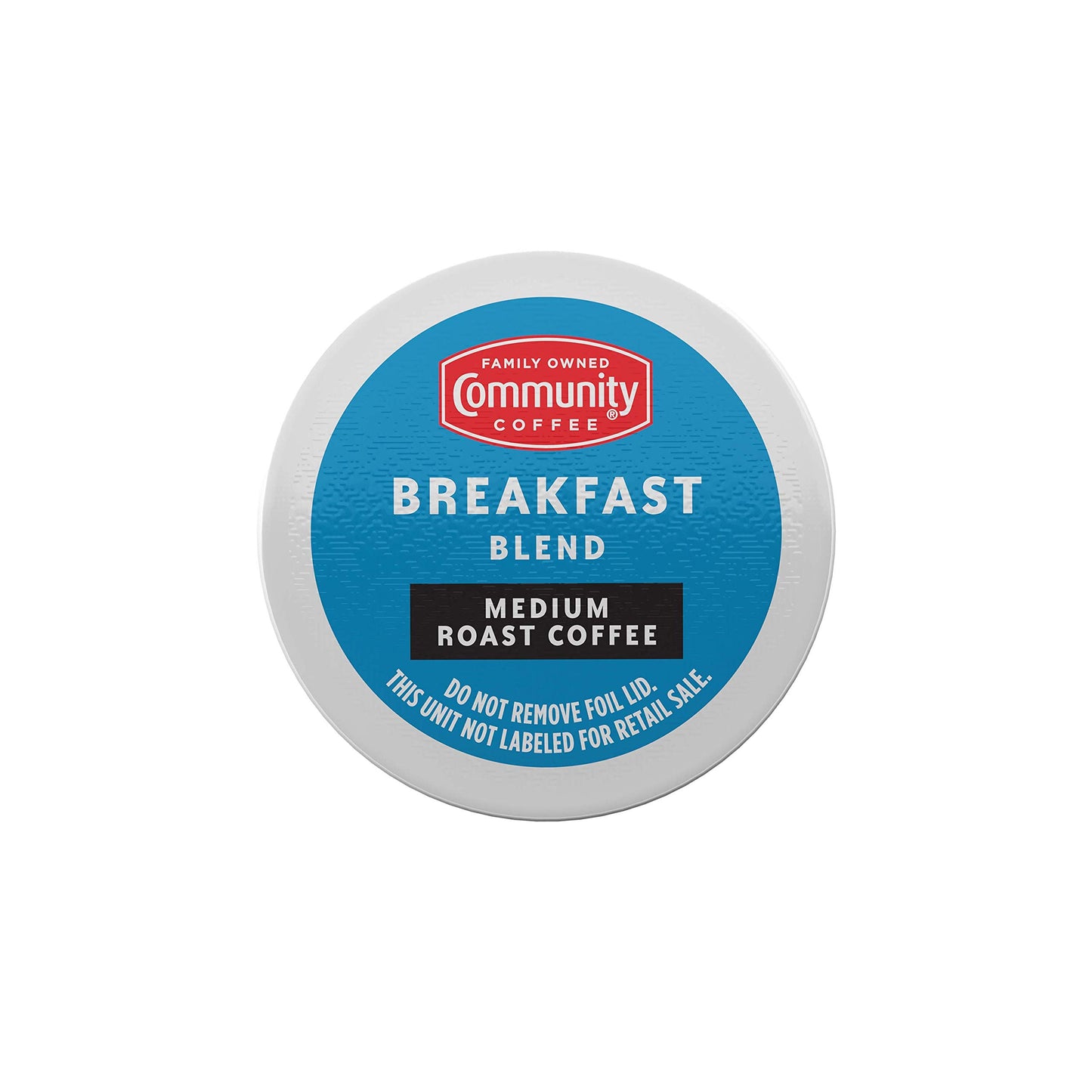 Community Coffee Medium Roast Single Serve KCup Compatible Pods Box of Pods, Breakfast Blend, 18 Count (Pack of 1)