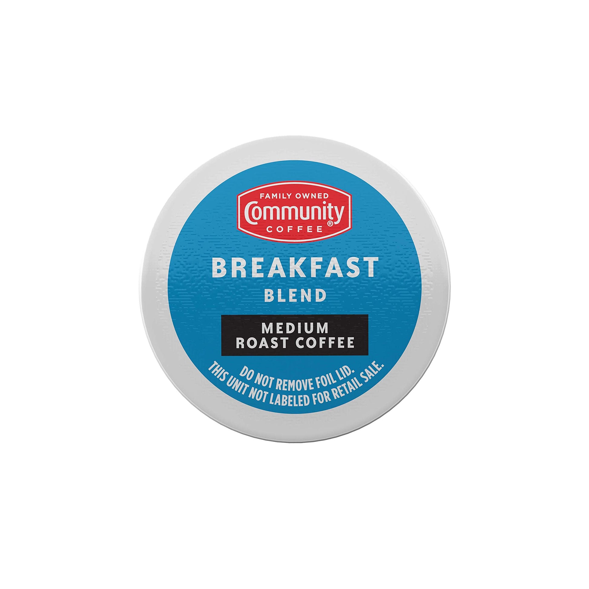Community Coffee Medium Roast Single Serve KCup Compatible Pods Box of Pods, Breakfast Blend, 18 Count (Pack of 1)