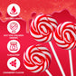 32 Pack Cranberry Red Twisty & Swirl Lollipops, Valentine'S Day Swirl Lollipops Candy Individually Wrapped Bulk, Red Candy Lolli