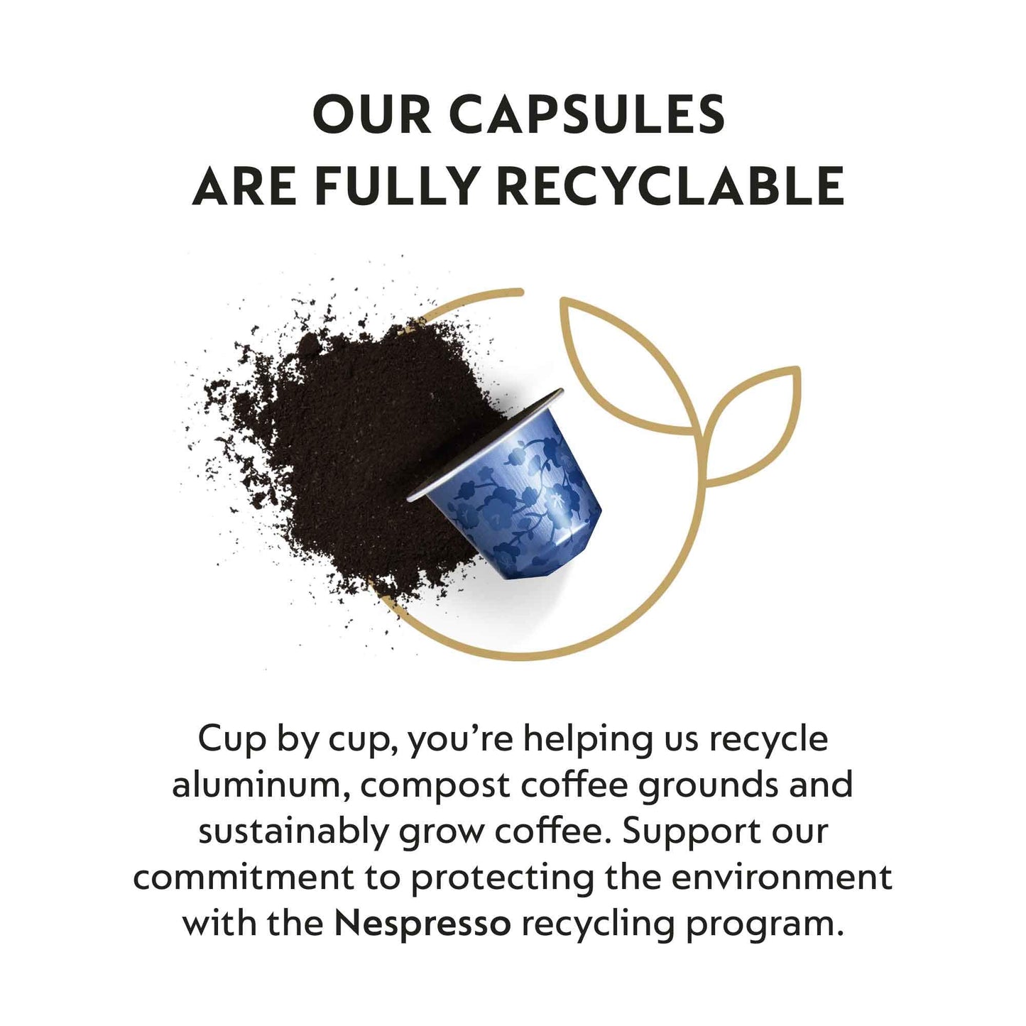 Nespresso compact pieces Original Line Tokyo Vivalto Lungo, Medium Roast, 50 Count Coffee Pods, Model 76108