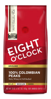 Eight OClock Coffee 100% Colombian Peaks Medium Roast Ground Coffee, 33 Ounce, 100% Arabica, Kosher Certified