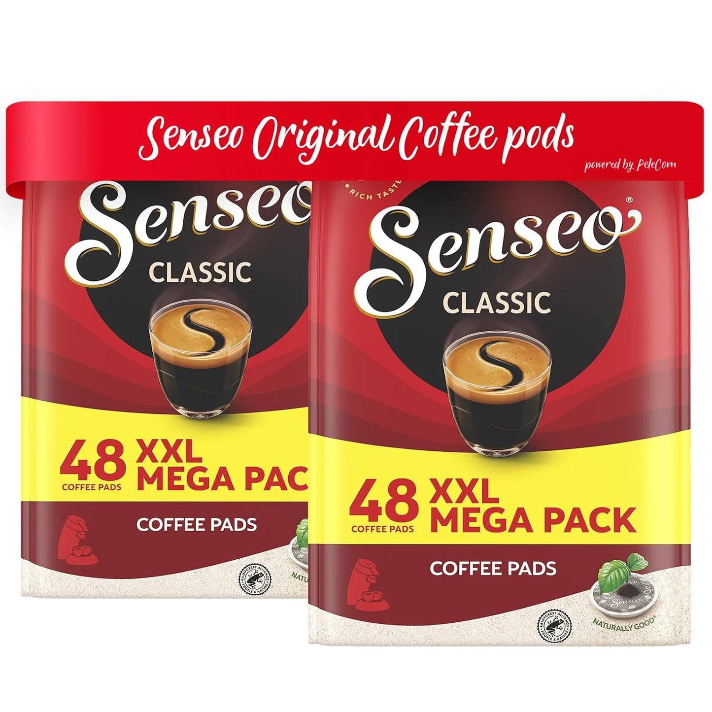 Senseo Medium Roast Coffee Pods, Smooth Flavor, 48 Count (Pack of 2), Original Version, Compatible with PeleCom Machine