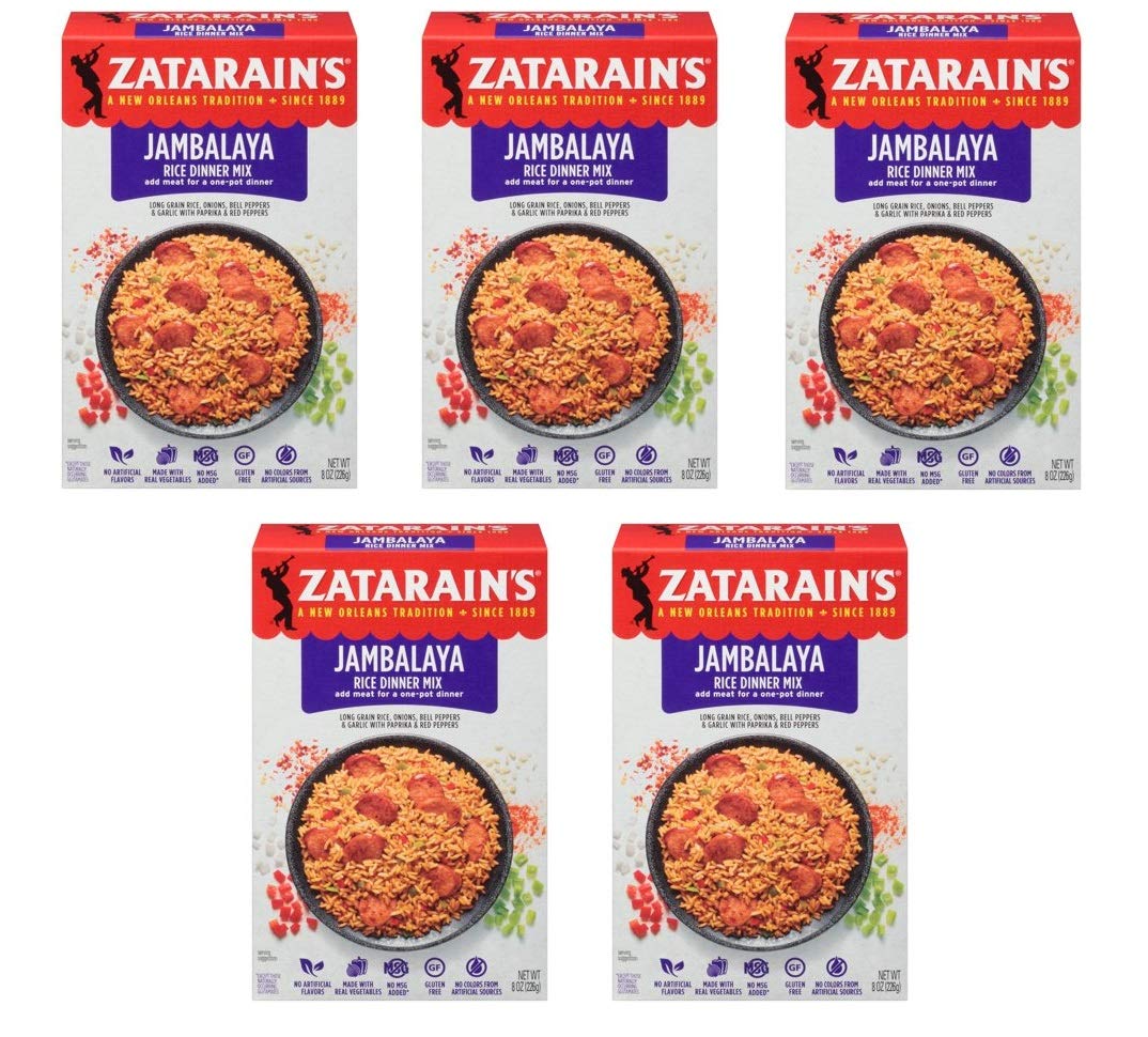 Zatarain's New Orleans Style Mixes, Jambalaya, 8 oz (Pack of 5)