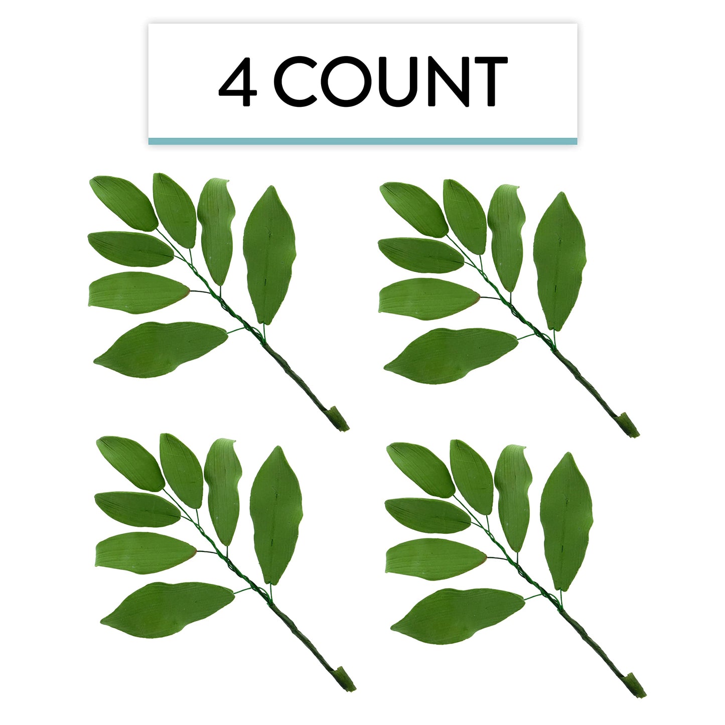 Global Sugar Art Alstroemeria Leaf Sugar Cake Flower Sprays, 4 Count by Chef Alan Tetreault