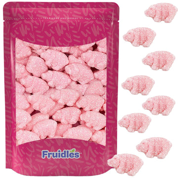 Fruidles Sour Gummy Piglets, Pink Gummies, Great For Theme Parties (1 Pound Total Of 16 Oz)
