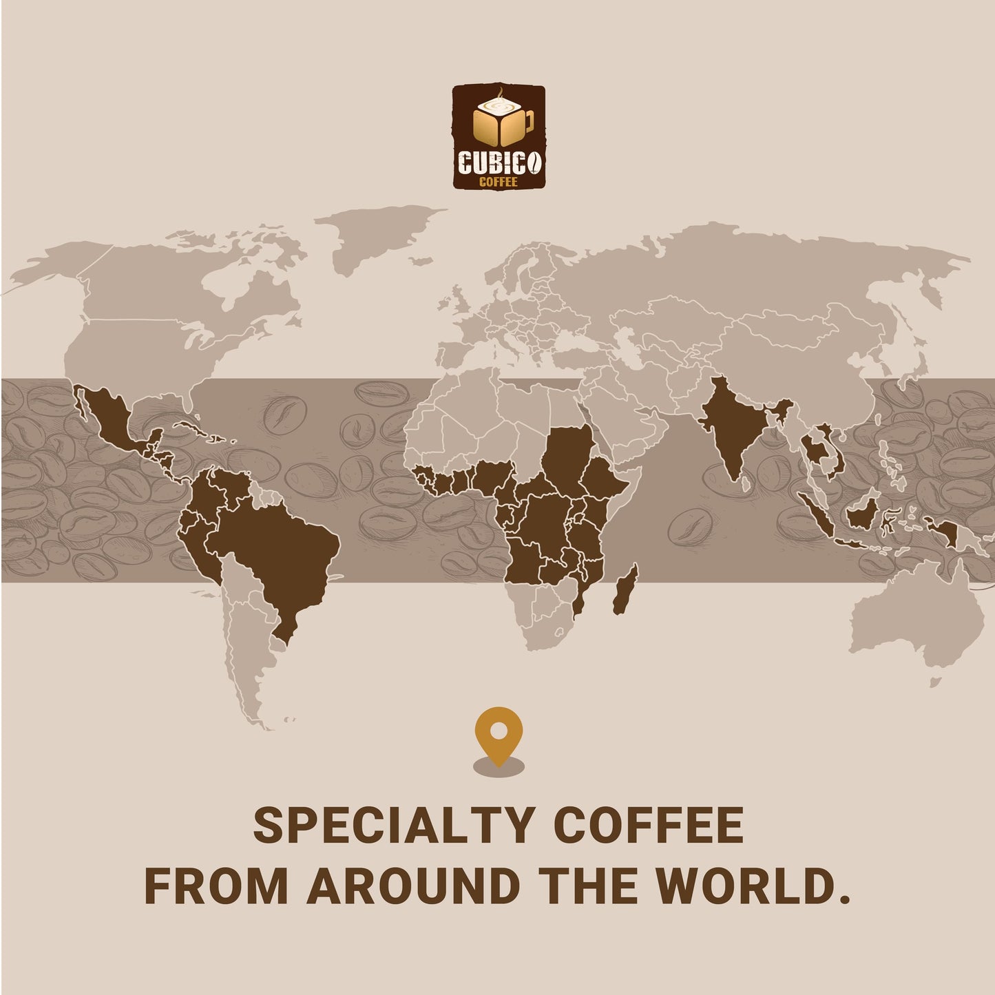 Cubico Coffee Ethiopian Yirgacheffe Whole Bean Coffee - Premium Fresh Roasted Coffee - 12 Ounce Bag