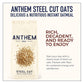 Anthem Steel Cut Oats - Instant Oatmeal, 30oz, Packed with Fiber for Lasting Energy