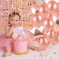 Kawailay Birthday Cake Decoration Set, Rainbow Clouds & Stars, 2nd Birthday Topper, Pink, Model Kawailay-206