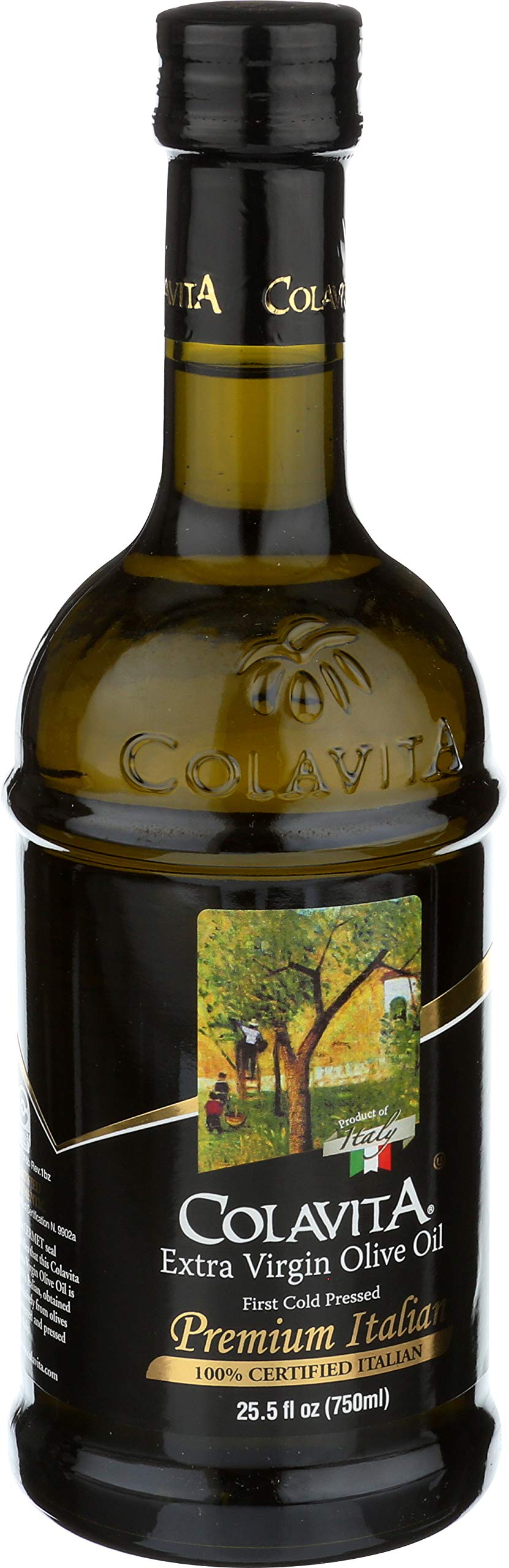 Colavita enhanced Italian Extra Virgin Olive Oil  25.5 fl. oz.  Glass Bottle