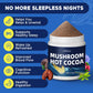 JUYIHEAL Mushroom Hot Cocoa dietary product with Melatonin, Reishi, L-Theanine, 7.76 oz, 20 Servings