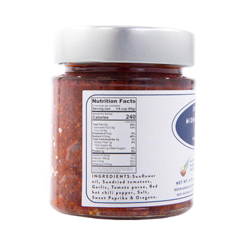 Arroyo Kitchen Midnight Spice Sauce, Vegan Oil Blend with Sundried Tomato & Garlic, 4.7 fl. oz (1 Pack)