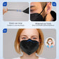 Boncare Kn95 Face Masks, Black Kn95 Masks 60 Pack, 5-Layer Face Masks
