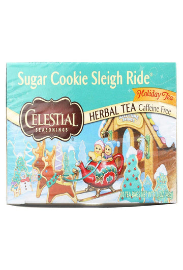 Celestial Seasonings Sugar Cookie Sleigh Ride Tea Bags - 20 Count (Pack Of 2)