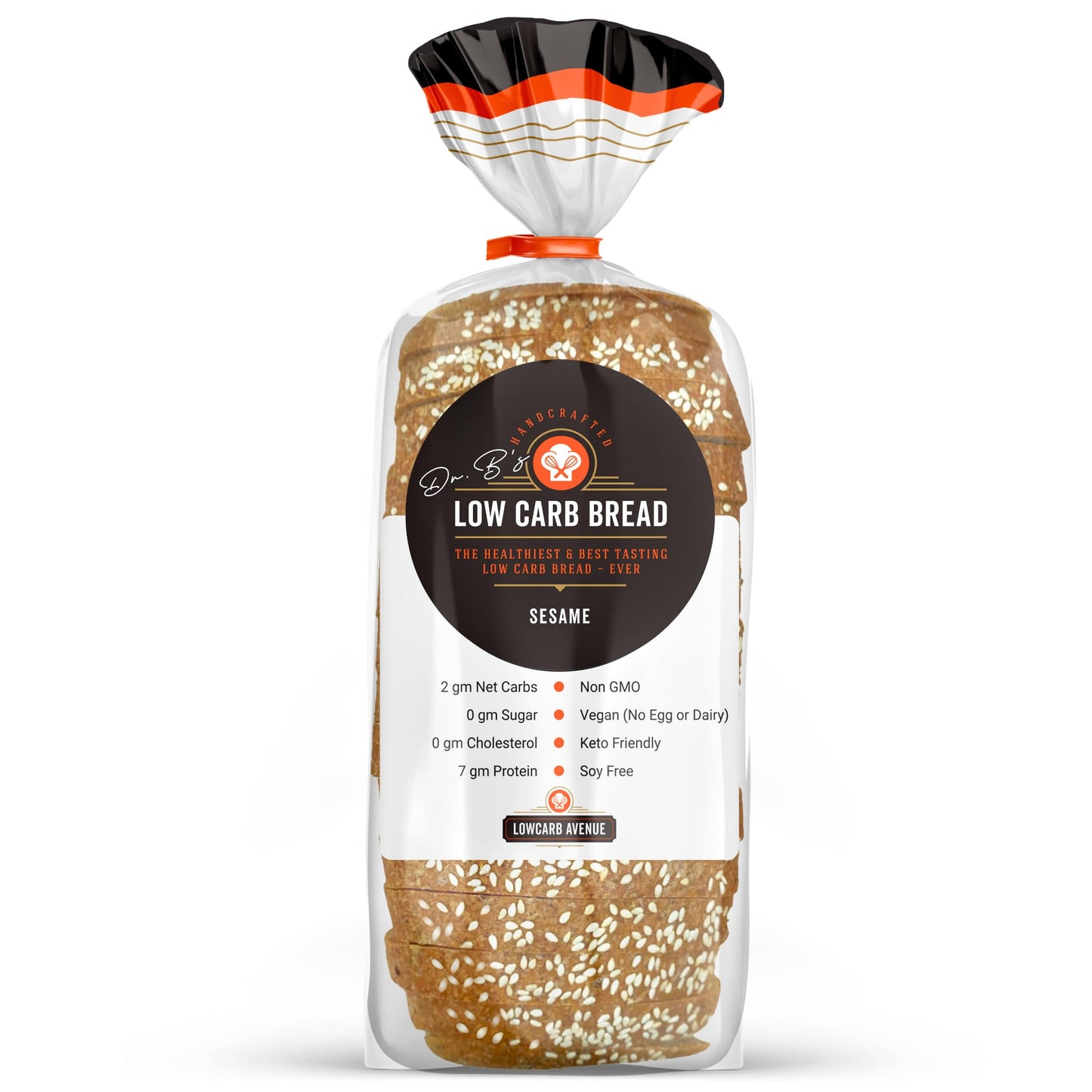 LOWCARB AVENUE Multigrain Bread | 2g Net Carbs, 7g Protein | Vegan, Sugar Free | 1 Pack (16 oz)