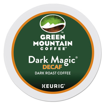 Green Mountain Coffee, Dark Magic Decaf, Single-Serve Keurig K-Cup Pods, Dark Roast, 96 Count (4 Boxes Of 24 Pods)