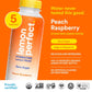 Lemon Perfect Peach Raspberry, Hydrating Flavored Lemon Water, Zero Sugar, Delicious and Refreshing, Organic, 15.2 fl oz Bottles