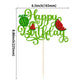 Ephlyn Glitter Watermelon Cupcake Topper - Happy Birthday Cake Decoration for Kids' Parties - 1 Pack