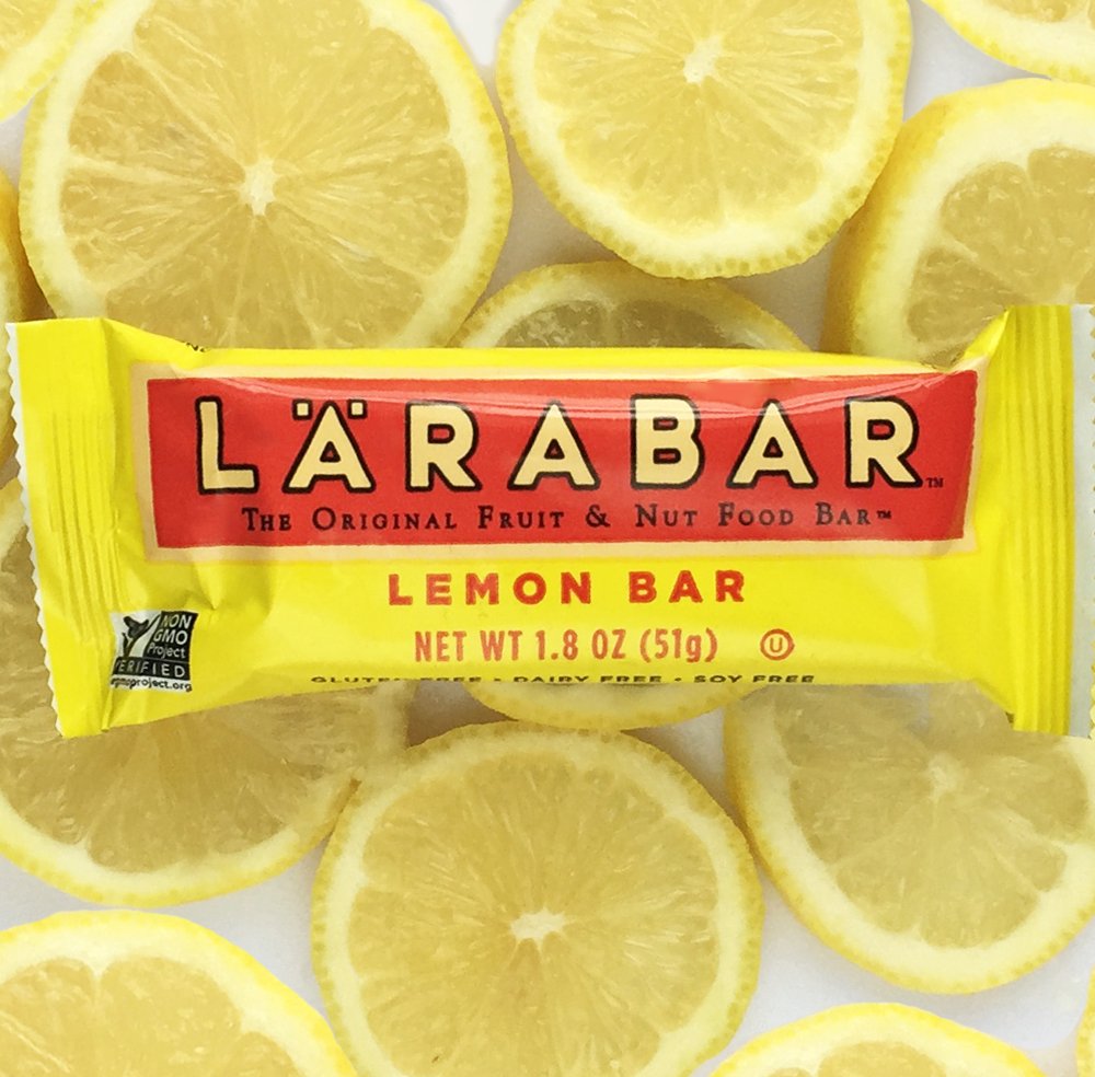 Lrabar Gluten Free Bar, Lemon Bar, 1.8 Oz Bars (16 Count), Whole Food Gluten Free Bars, Dairy Free Snacks