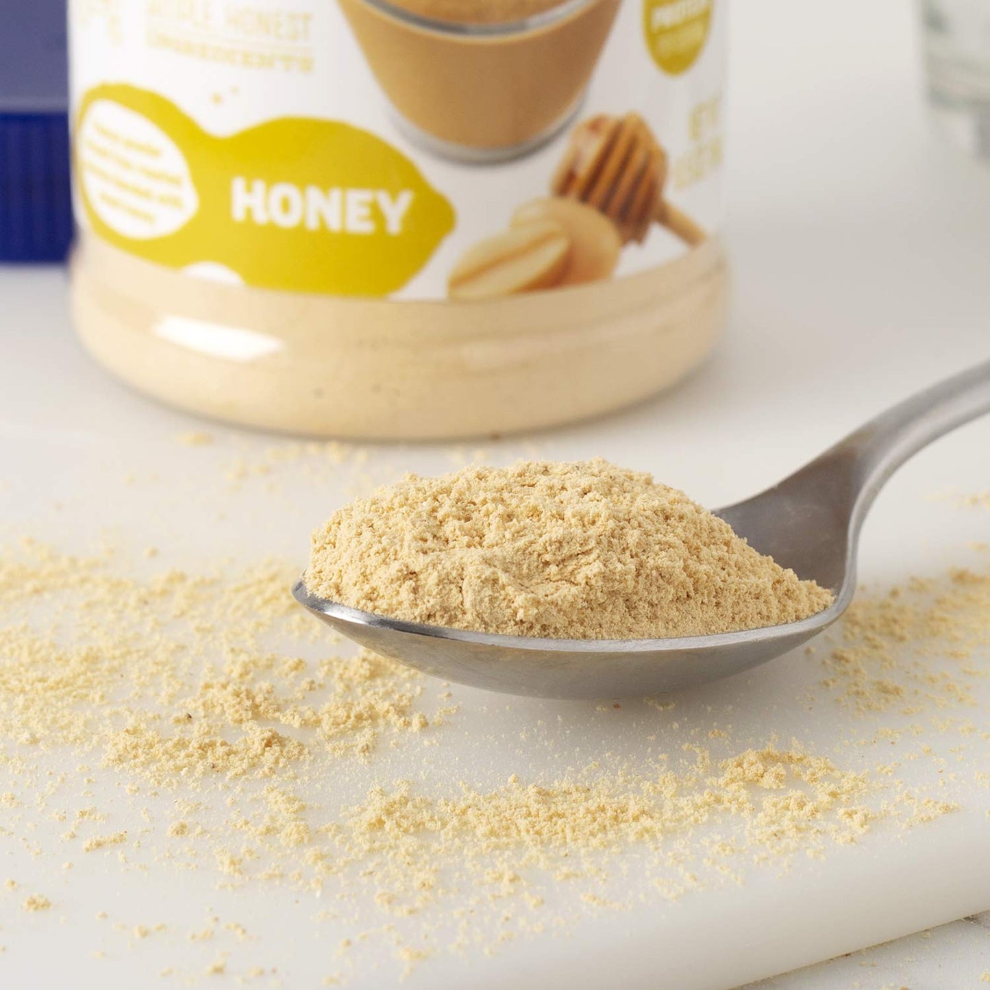 Peanut Butter & Co. Powdered Peanut Protein, Gluten Free, Honey, 6.5 Ounce Jars, 6 Count