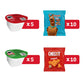 Kelloggs Cheez-It, Pringles & SCOOBY-DOO! Lunch Box Snacks, Variety Pack, 27.05oz Box (30 Count)