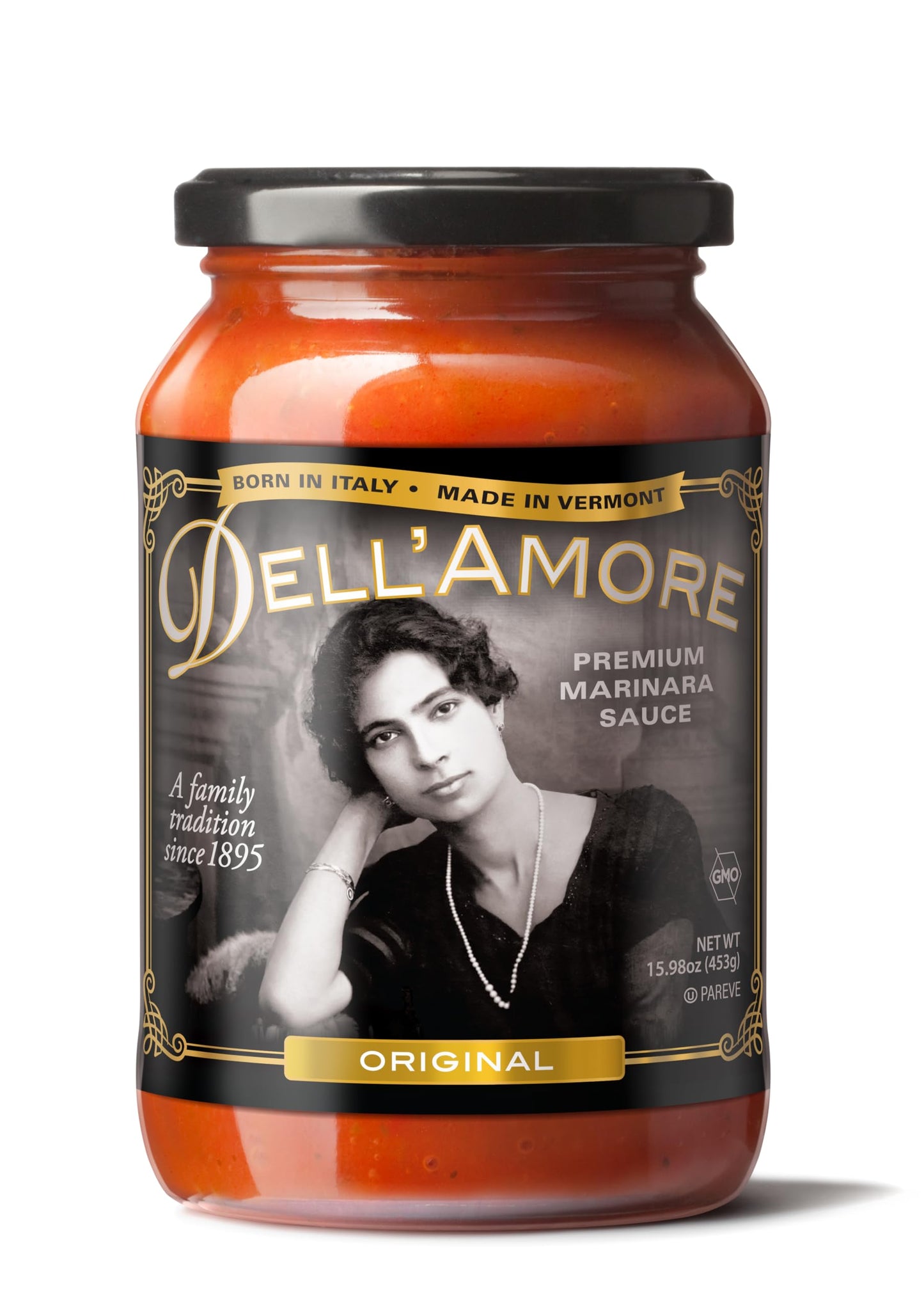 DellAmore Premium Marinara Sauce, Low Sodium, No Added Sugar, Vegan, Gluten Free, 16oz, 12 Pack