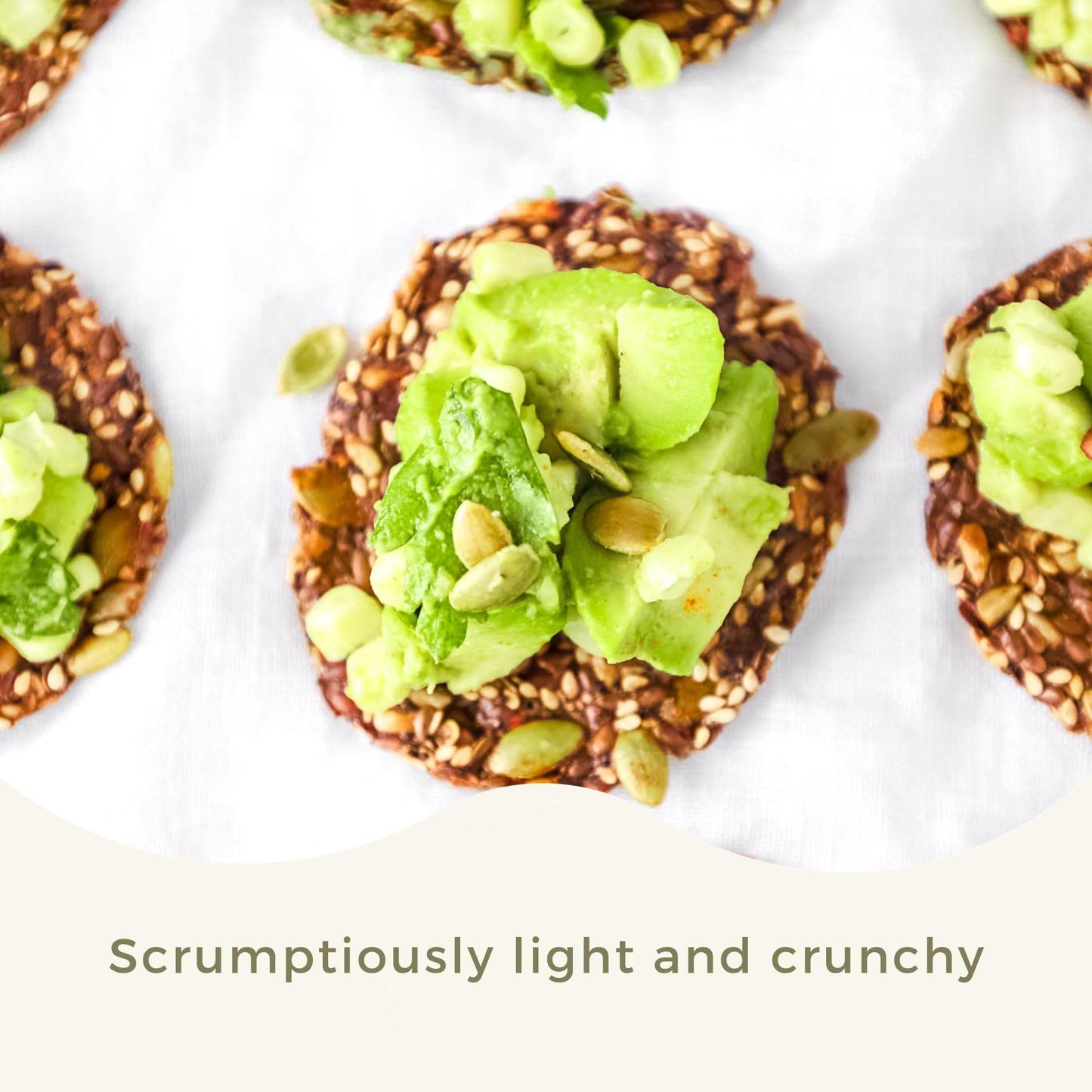 ELLAS FLATS All Seed Savory Crisps - Gluten Free, Sugar Free, High Fiber Chip, Low Carb Snack, Keto Cracker, Vegan, Paleo, Diet
