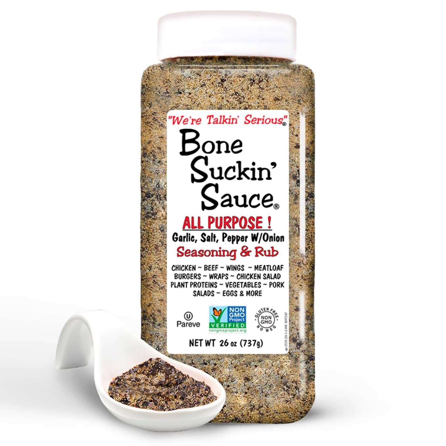 Bone Suckin' All Purpose Bulk Seasoning & Rub, Sugar Free, Gluten Free, Non GMO, No MSG