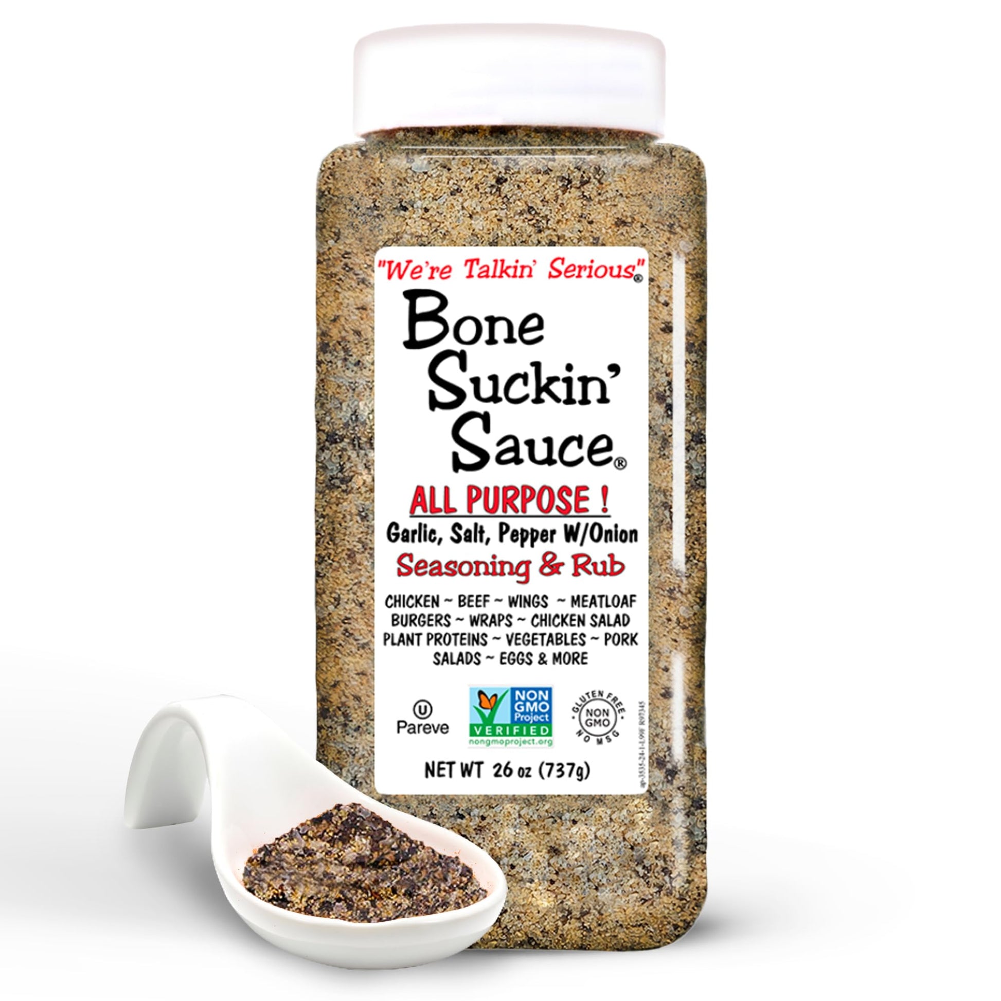 Bone Suckin' All Purpose Bulk Seasoning & Rub, Sugar Free, Gluten Free, Non GMO, No MSG