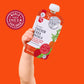 Serenity Kids 7+ Months World Explorers Baby Food Pouches - Puree w/Ethically Sourced Meats & Organic Veggies - 3.5 Oz BPA-Free