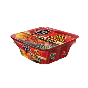 Nongshim Ramen Noodles  Gourmet Instant Ramen Bowl  Top-Grade Microwavable Noodle  Stir-Fry Square  3.73 Ounce (Pack Of 6)