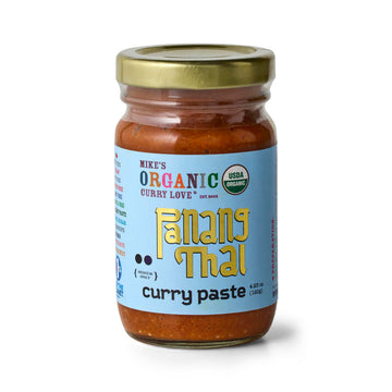Panang Thai curry Paste ORgANIc. VEgAN. DAIRY FREE. SUgAR FREE. KETO FRIENDLY. MADE IN THAILAND. 4.23 oz glass Jar