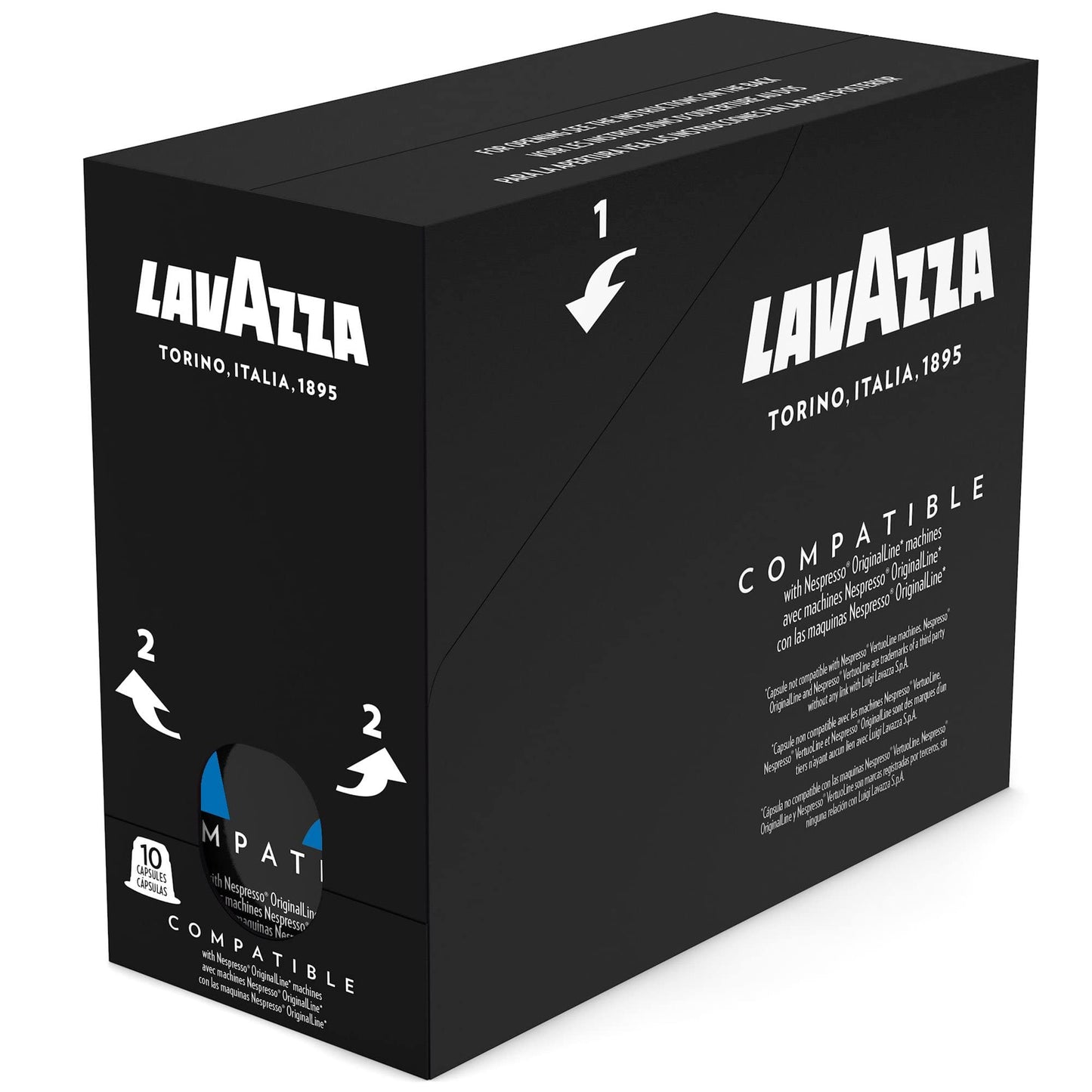 Lavazza Decaffeinato Ricco Espresso Dark Roast Capsules Compatible with Nespresso Original Machines Blended and roasted in Italy  Decaffeinated with sweet  Rich flavor  10 Count (Pack of 6)