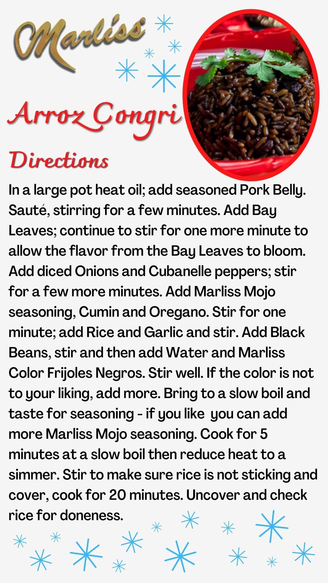 The XL Original Marliss Black Bean Color Frijoles s is Completely tasteless. Use on Cuban Black beans & Rice, (Add until Preferr