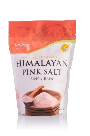 Focus Nutrition, Himalayan Pink Salt, 100% Natural Fine Grain, Resealable Pouch - 2 lbs