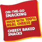 Cheez-It Snapd Cheese Cracker Chips, Thin Crisps, Lunch Snacks, Double Cheese, 9oz Bag (12 Packs)