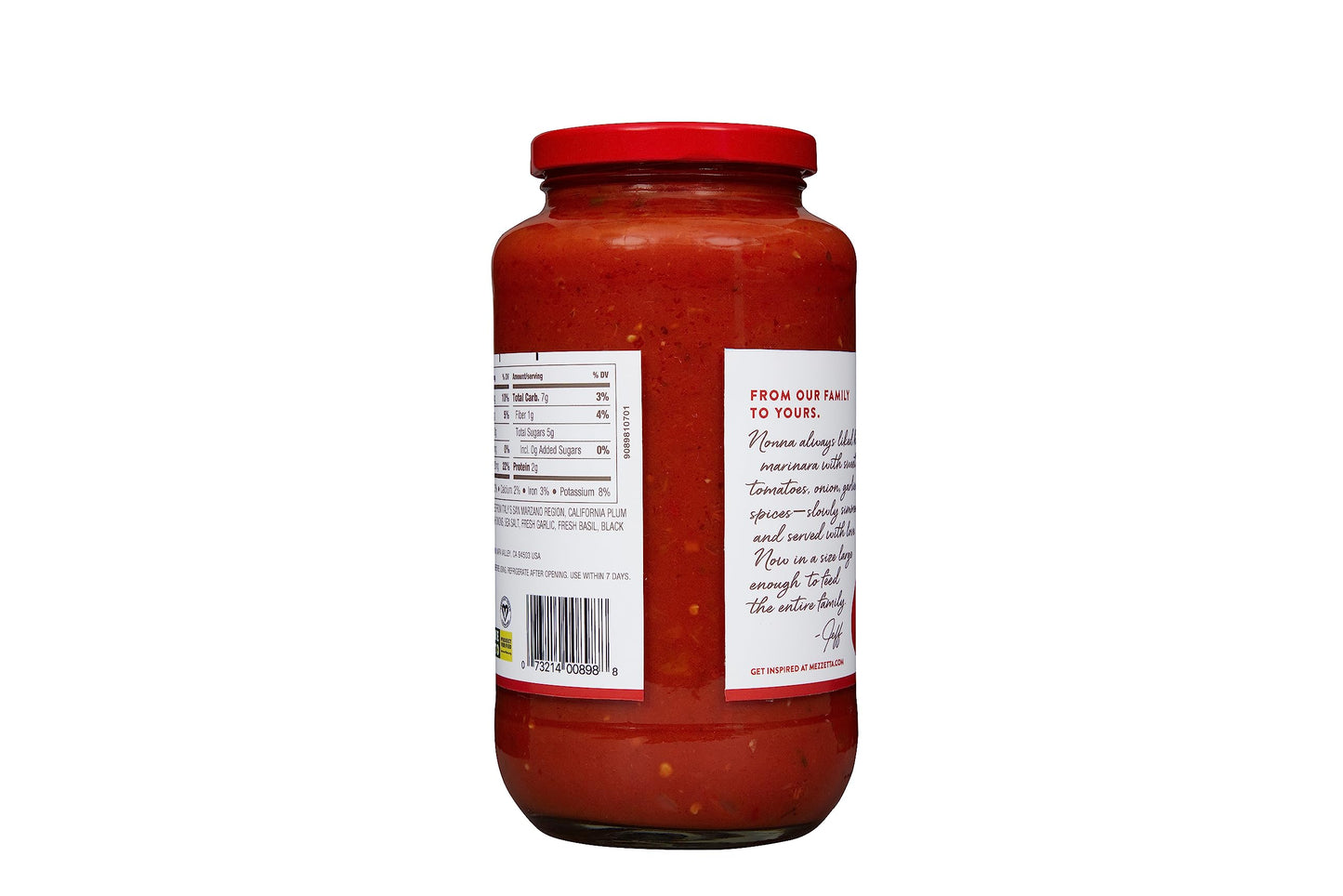Mezzetta Family Recipes Marinara Sauce, Family Size | Vegan, Non-Gmo, Gluten Free, Keto | 32 Ounce Jar (Pack Of 2)