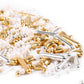Gold Sprinkles For Cake Decorating 3.5 Ounces, Edible Gold White Silver Sprinkles For Cupcake Topper, Cookiess, Perfect For Wedd